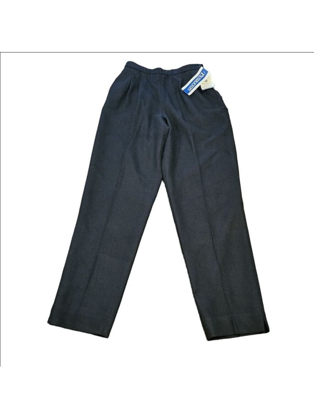 Women's Pendleton NWT Vintage Black 100% Virgin Wool Trousers Size 8